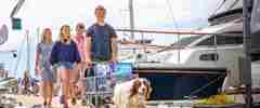 Lymington family dog pontoon 0425