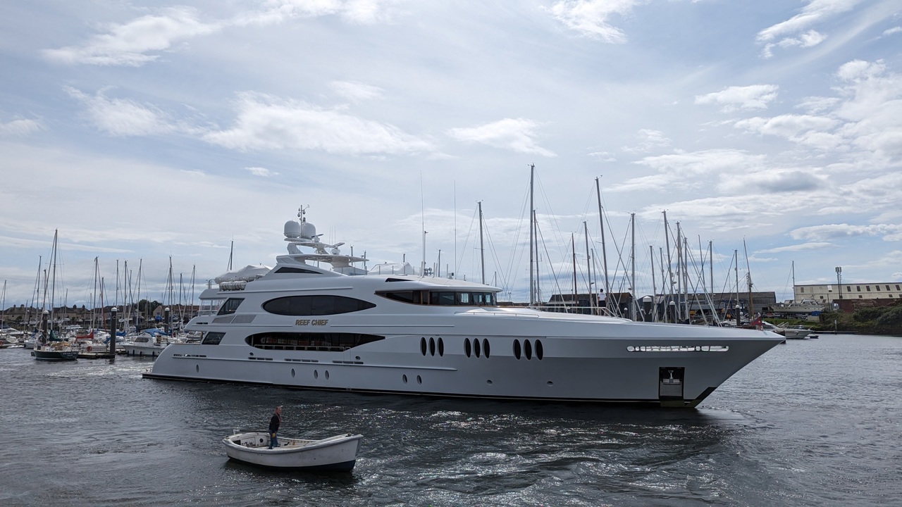 Superyacht Reef Chief visits Troon | News