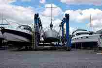 Fambridge Boatyard Boats Ashore Hoist