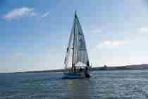 Fambridge Yacht Sailing Alone