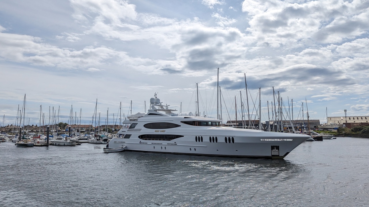 Superyacht Reef Chief visits Troon | News