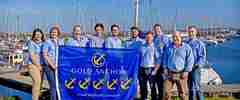 Troon team celebrate Gold Anchors