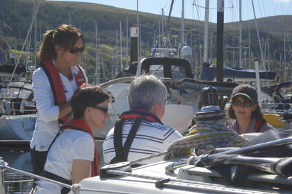 Largs Ladies On Boat